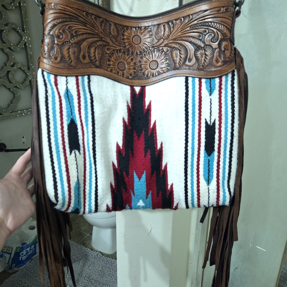 Bohemian Fringe Shoulder Bag - Multicolor